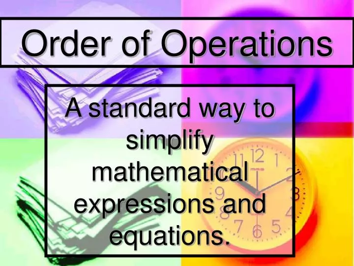 order of operations
