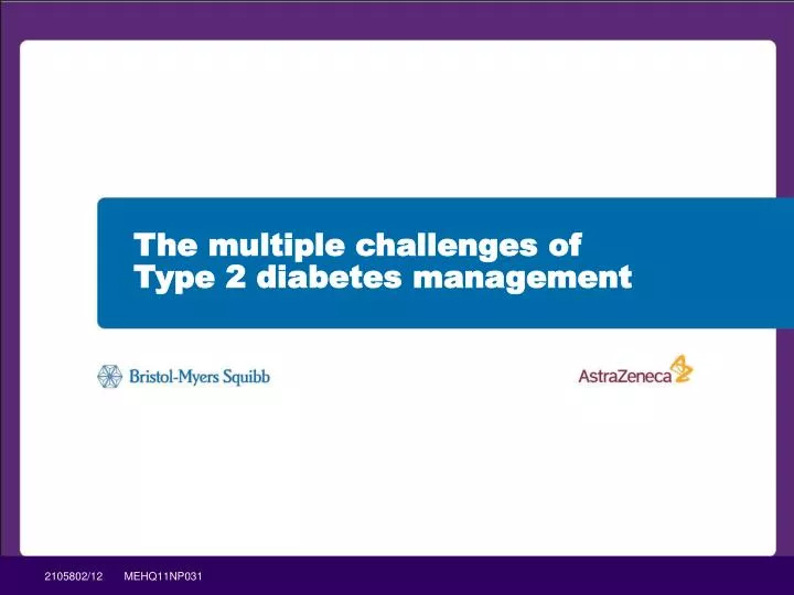 the multiple challenges of type 2 diabetes management