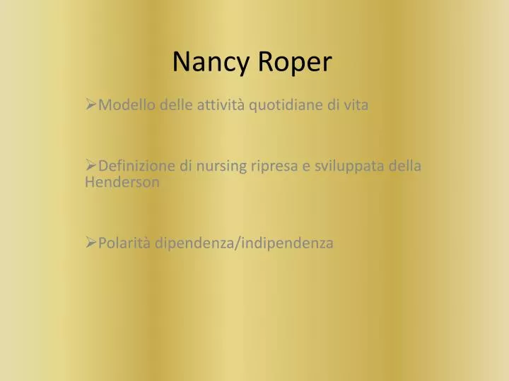 nancy roper