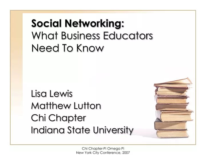 social networking what business educators need to know