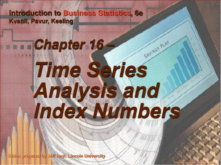 chapter 16 time series analysis and index numbers