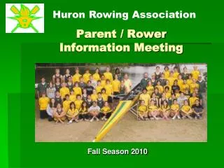 Parent / Rower Information Meeting