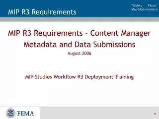 MIP R3 Requirements