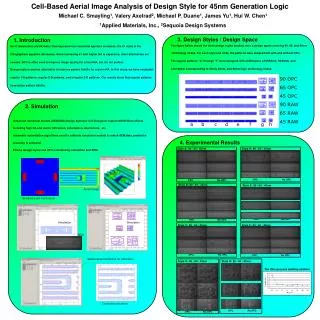 Cell-Based Aerial Image Analysis of Design Style for 45nm Generation Logic