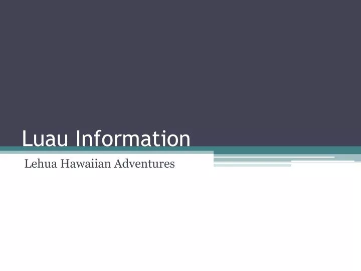 luau information