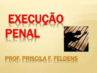 execu o penal prof priscila f feldens