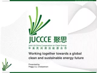 Working together towards a global clean and sustainable energy future