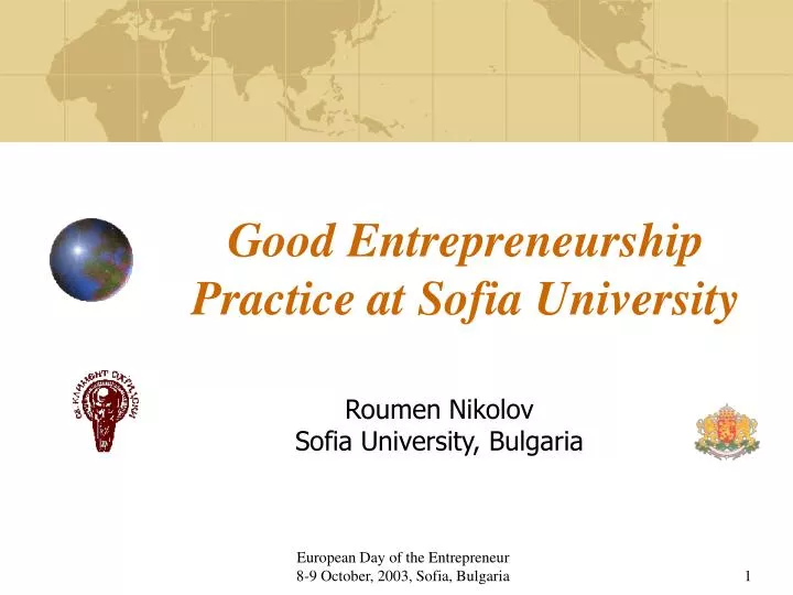 good entrepreneurship practice at sofia university