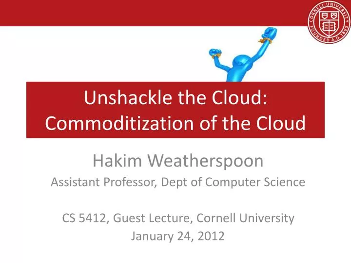 unshackle the cloud commoditization of the cloud
