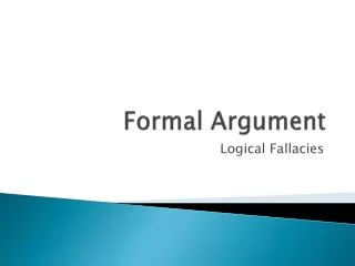 Formal Argument