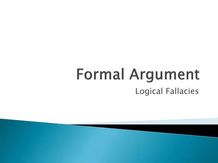 formal argument