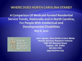 Where Does North Carolina Stand?