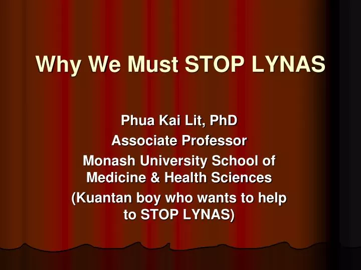 why we must stop lynas