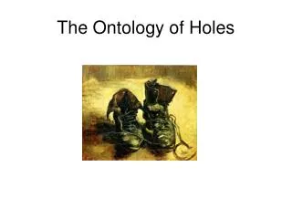 The Ontology of Holes