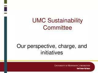 UMC Sustainability Committee