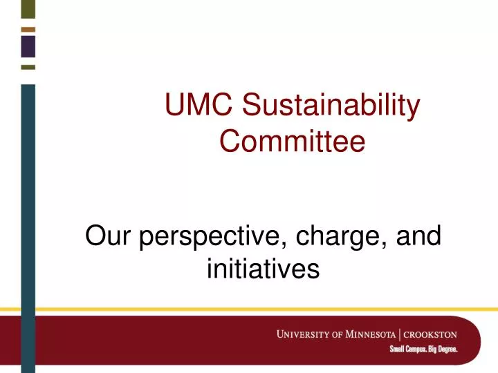 umc sustainability committee
