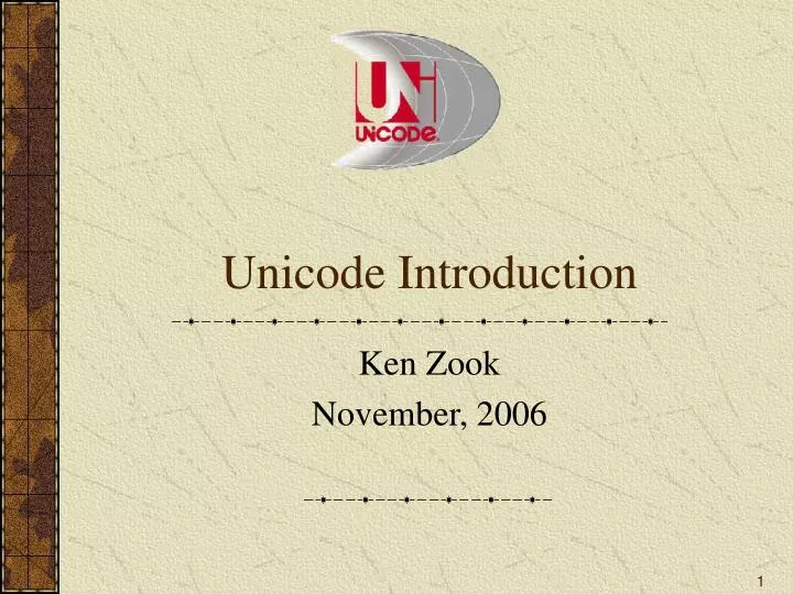 unicode introduction