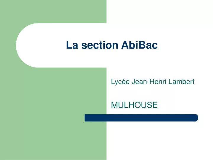 la section abibac