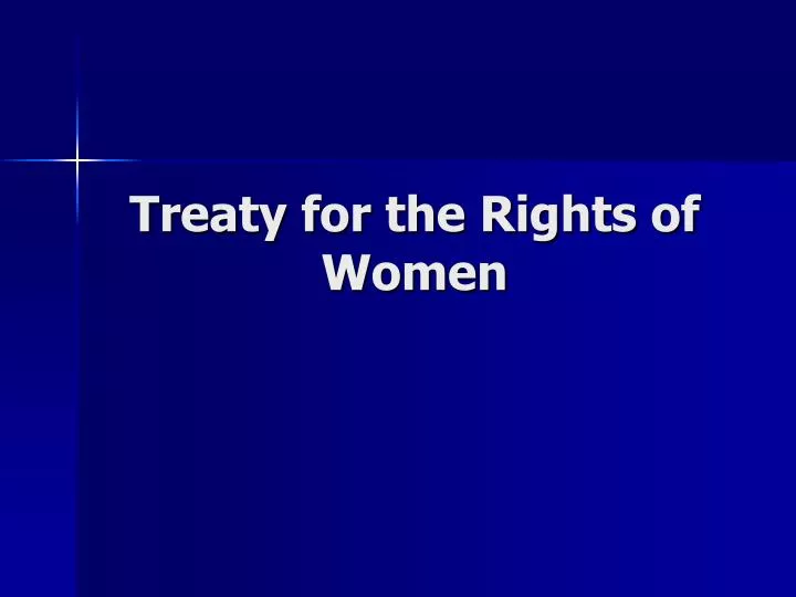 treaty for the rights of women