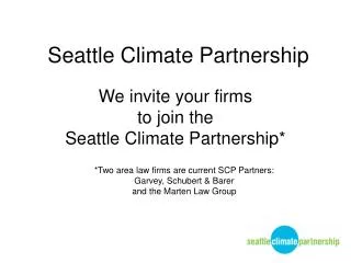Seattle Climate Partnership