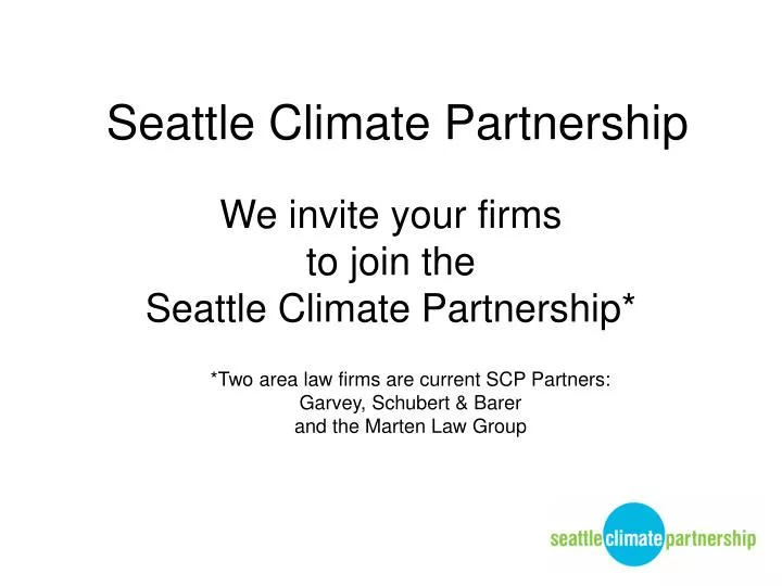 seattle climate partnership