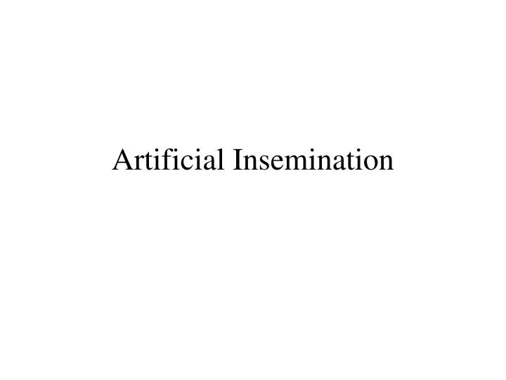 artificial insemination