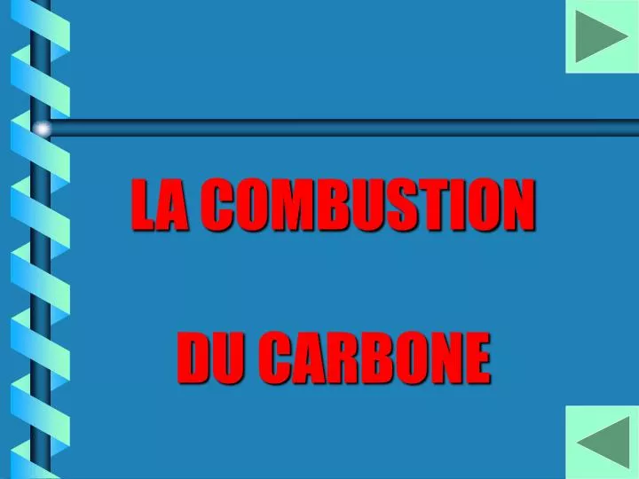 la combustion du carbone