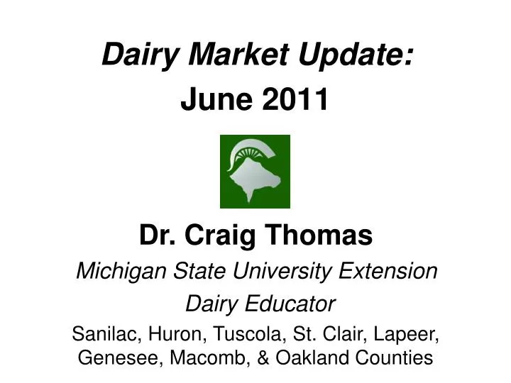 dairy market update june 2011