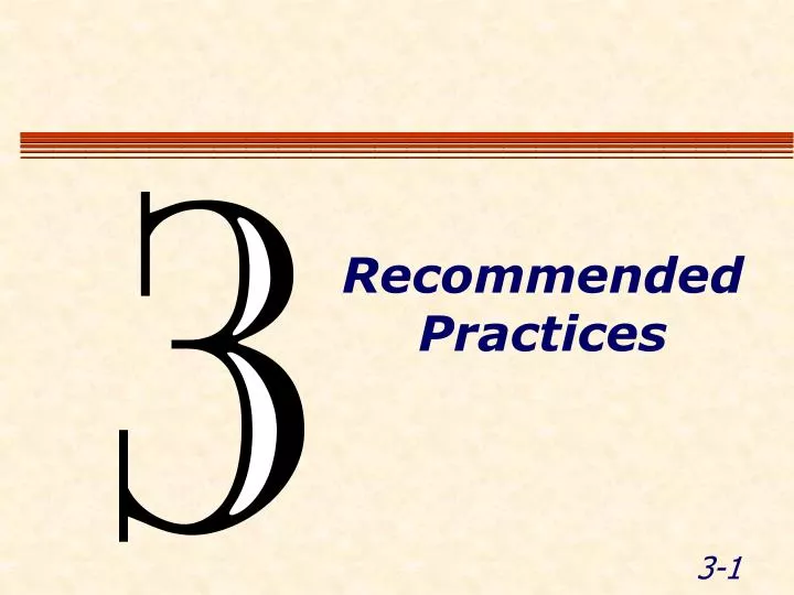 recommended practices