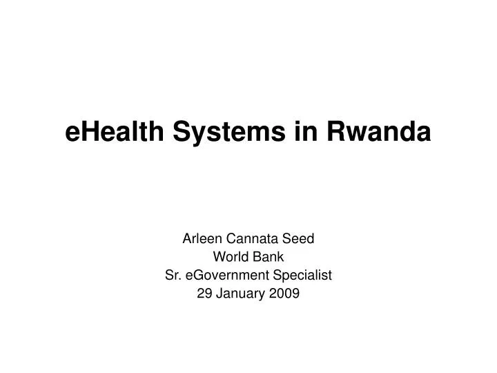 ehealth systems in rwanda