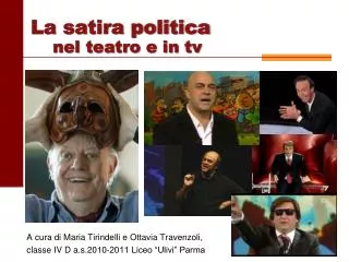 La satira politica nel teatro e in tv