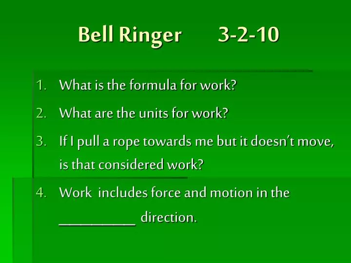 bell ringer 3 2 10