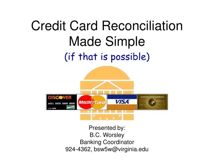 credit card reconciliation made simple