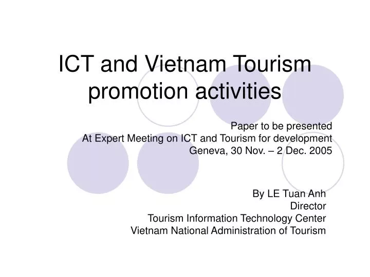 ict and vietnam tourism promotion activities