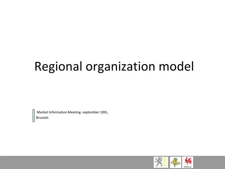 regional organization model