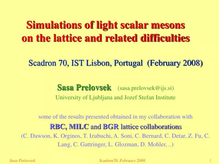 simulations of light scalar mesons on the lattice and related difficulties