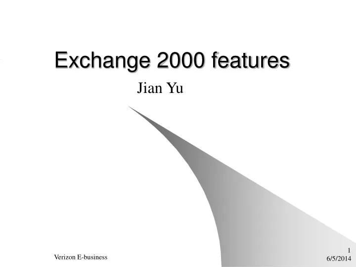 exchange 2000 features