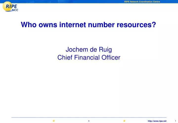 who owns internet number resources