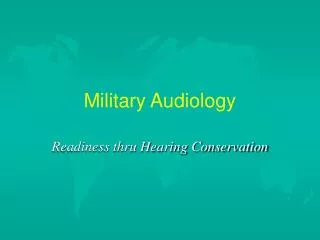 Military Audiology