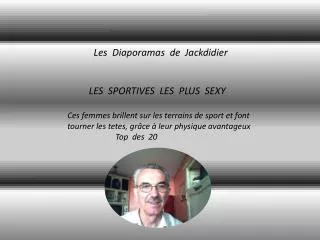 Les Diaporamas de Jackdidier LES SPORTIVES LES PLUS SEXY