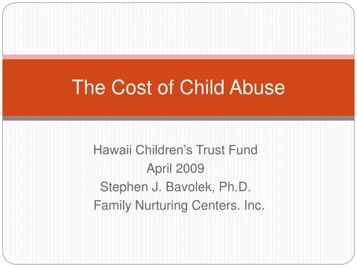 the cost of child abuse