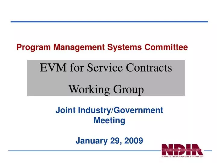 program management systems committee