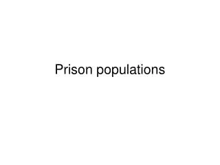 Prison populations