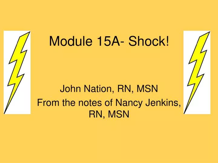 module 15a shock