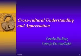Cross-cultural Understanding and Appreciation