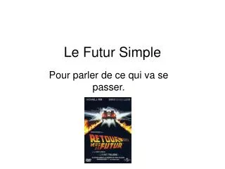 le futur simple