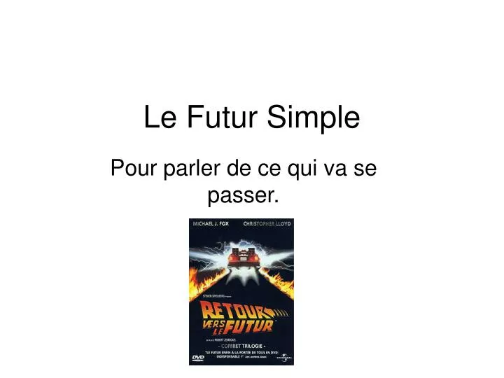 le futur simple