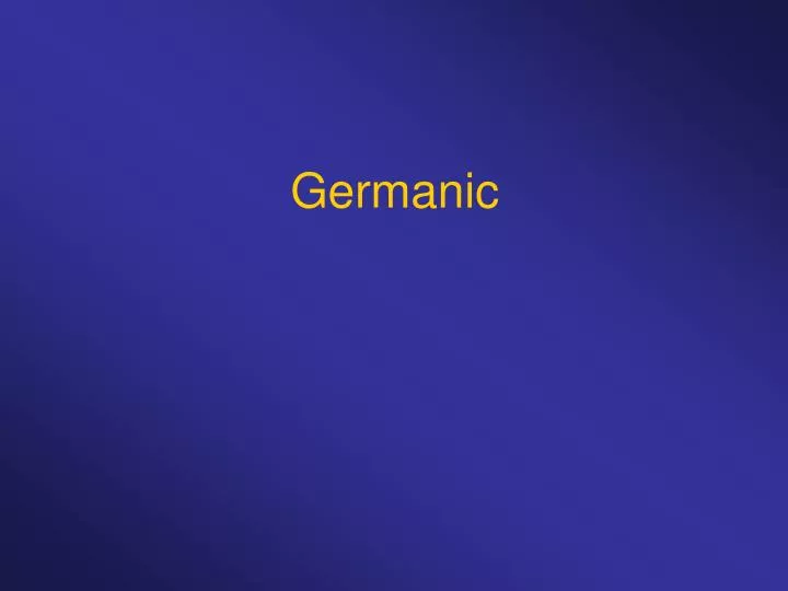 germanic