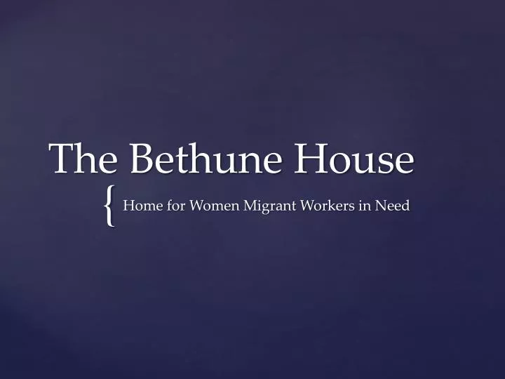the bethune house