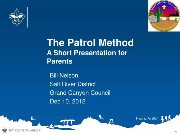 the patrol method a short presentation for parents